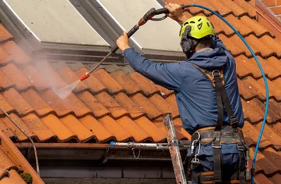 Démoussage et hydrofuge de toiture à Aulan